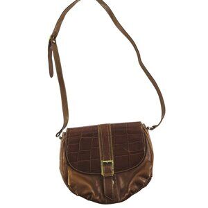 Adiko Leather Handbag Crossbody Brown Vintage Boho‎